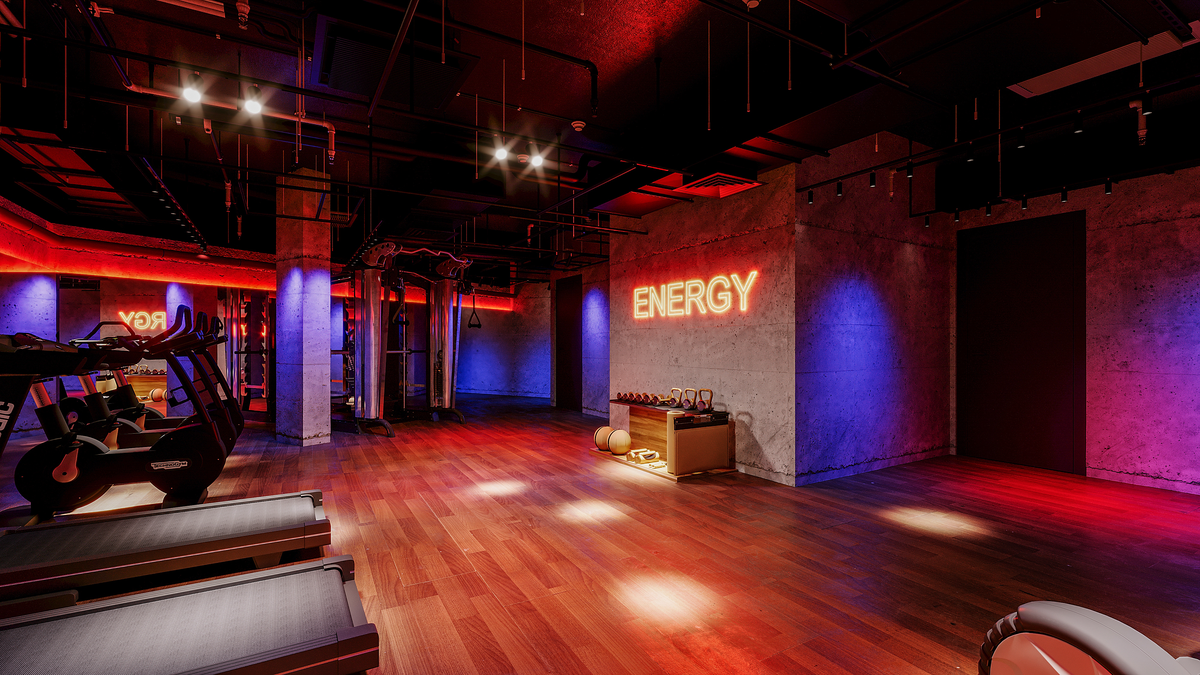 A fully equipped gym